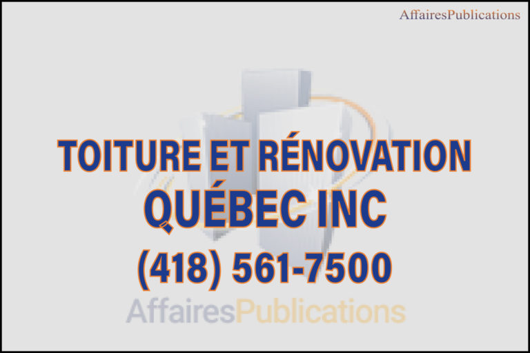 TOITURE ET RÉNOVATION QUÉBEC INC
