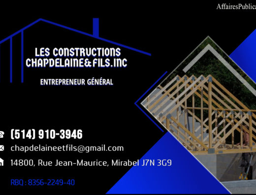 LES CONSTRUCTIONS <br/> CHAPDELAINE ET FILS