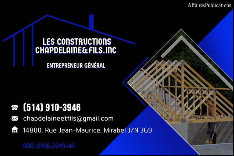 LES CONSTRUCTIONS <br/> CHAPDELAINE ET FILS