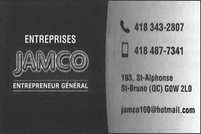 ENTREPRISES JAMCO INC
