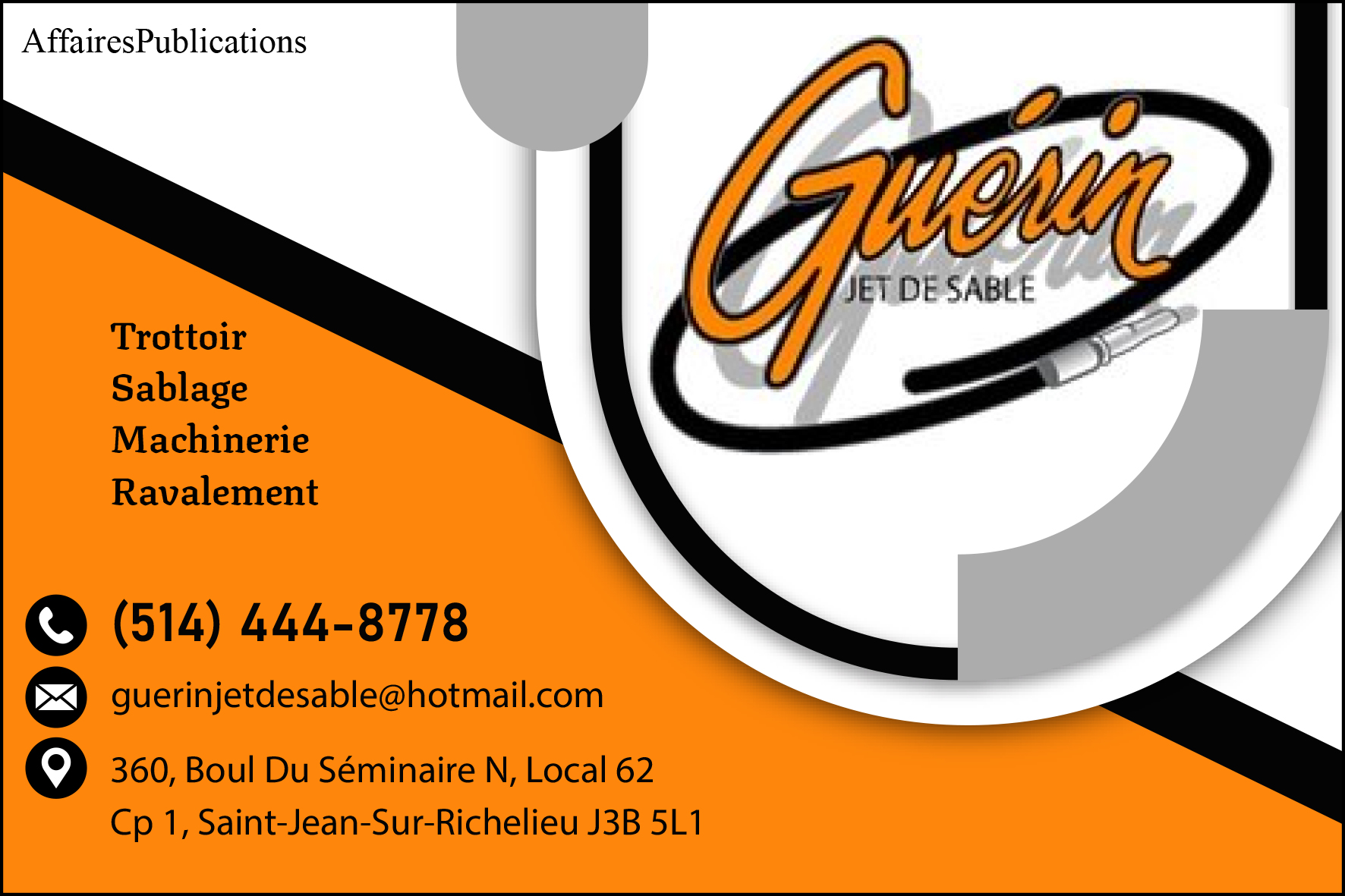 GUÉRIN JET DE SABLE INC