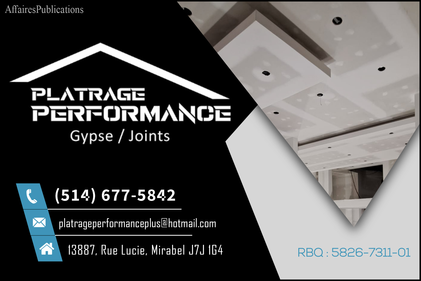 PLÂTRAGE PERFORMANCE PLUS  9475-4553 QUÉBEC INC