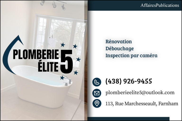 PLOMBERIE ÉLITE 5 INC