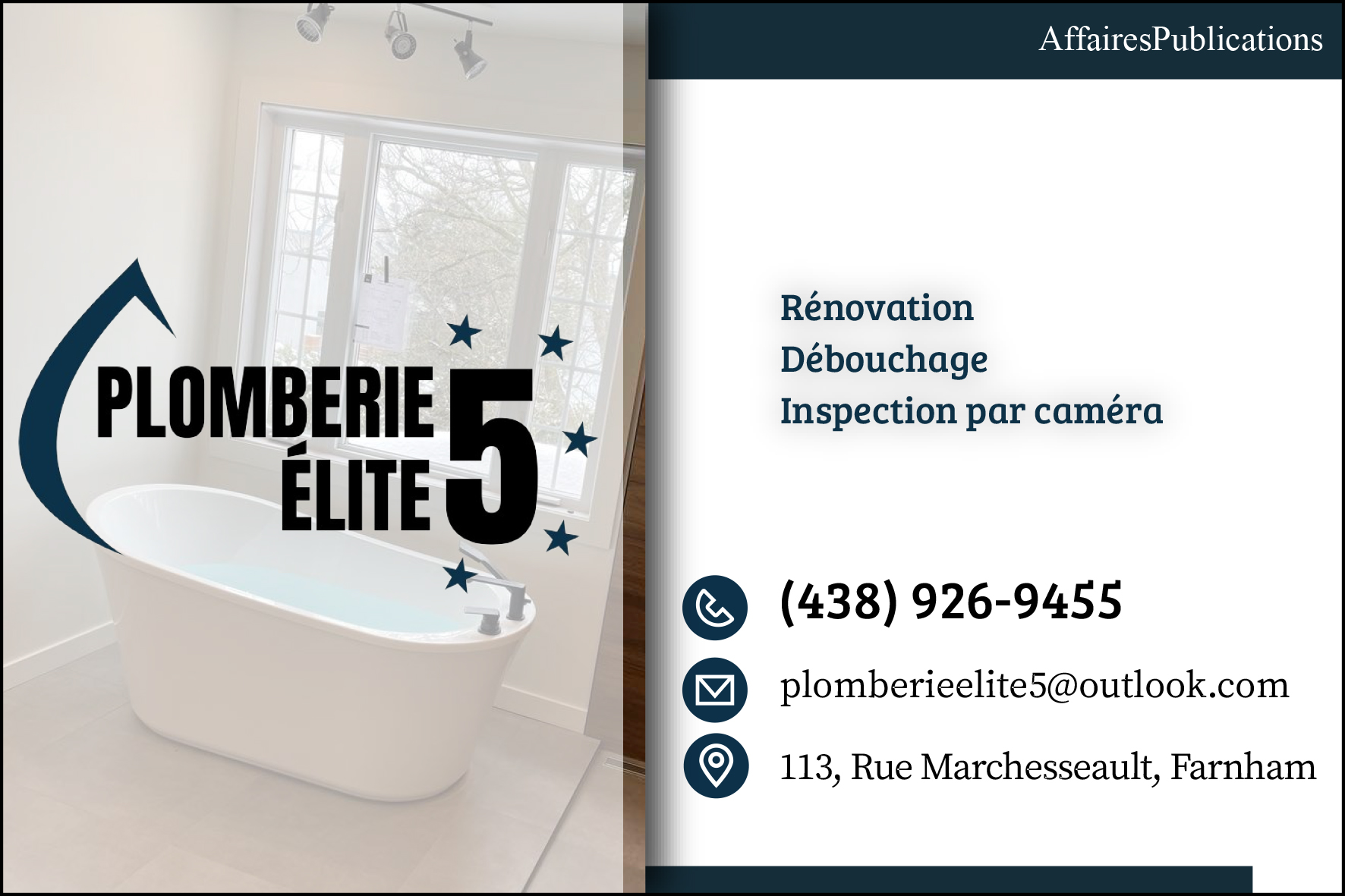 PLOMBERIE ÉLITE 5 INC