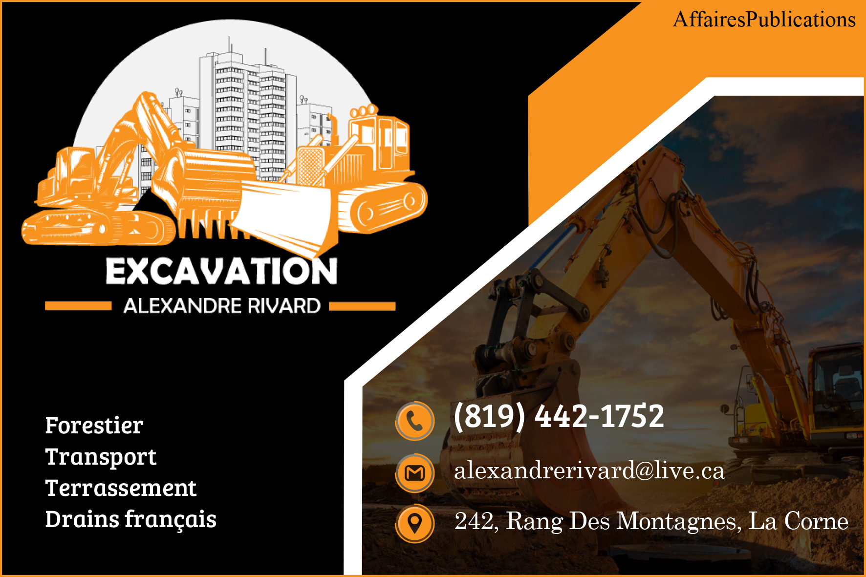 EXCAVATION ALEXANDRE RIVARD