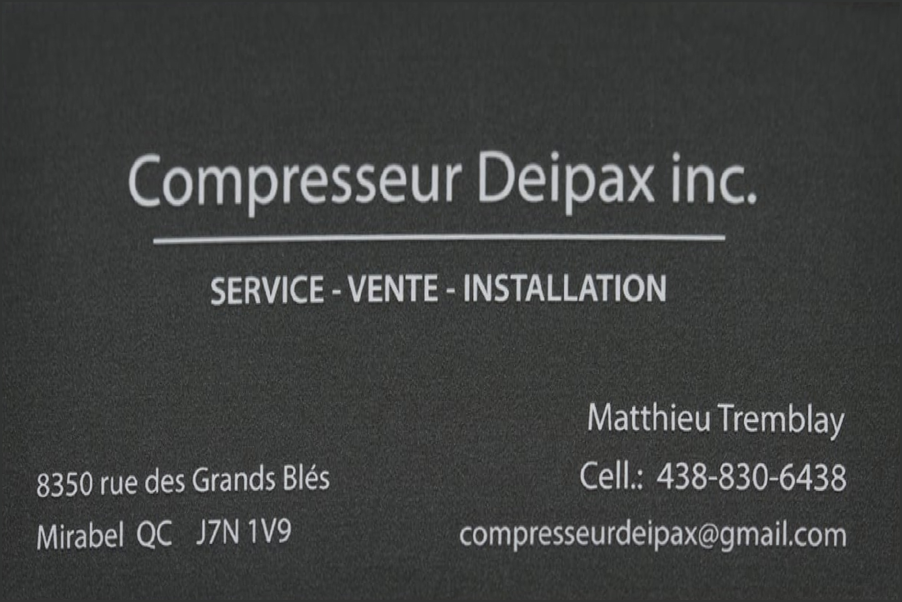 COMPRESSEUR DEIPAX INC