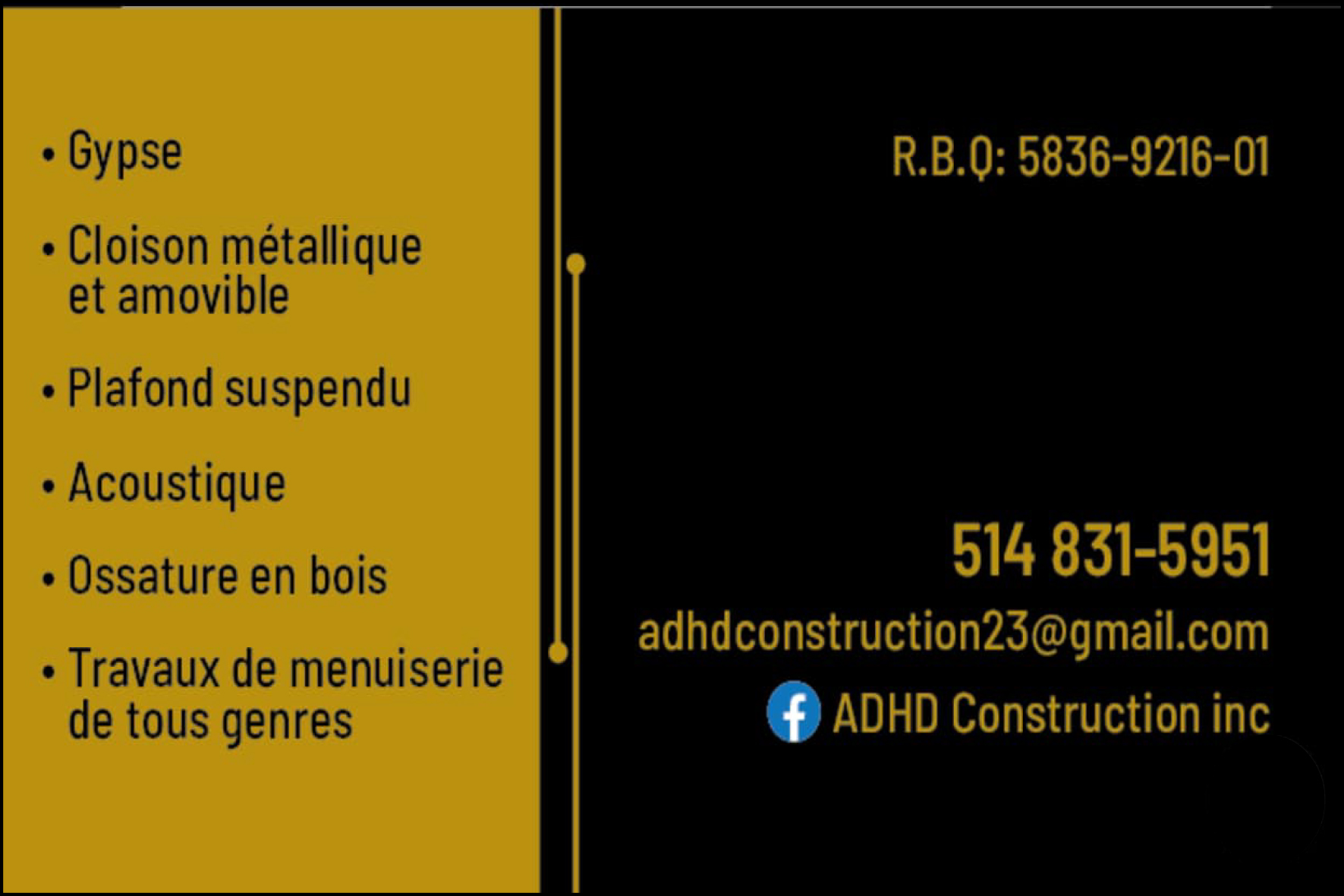 Verso carte de visite