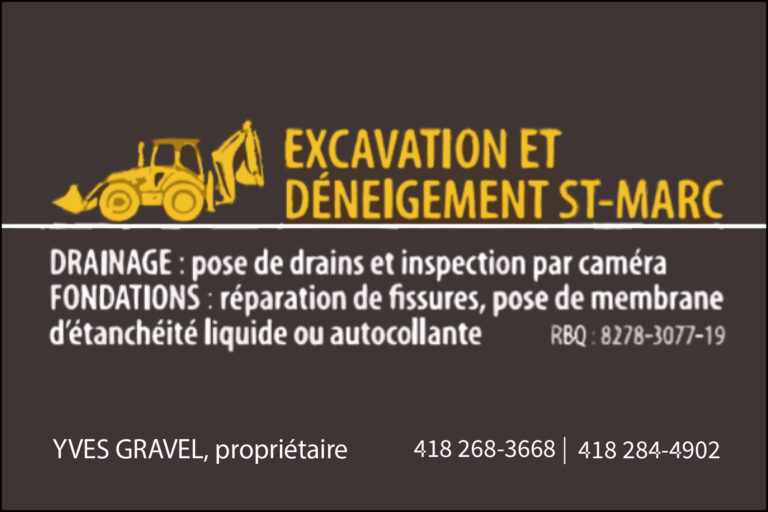 EXCAVATION ET DÉNEIGEMENT <br/> ST-MARC