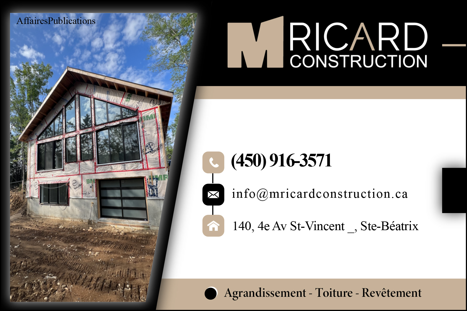 M. RICARD CONSTRUCTION INC