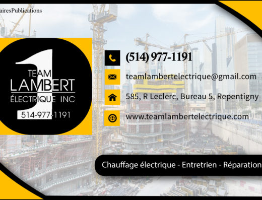 T.E.A.M. LAMBERT ÉLECTRIQUE <br/> 9381-4515 QUÉBEC INC