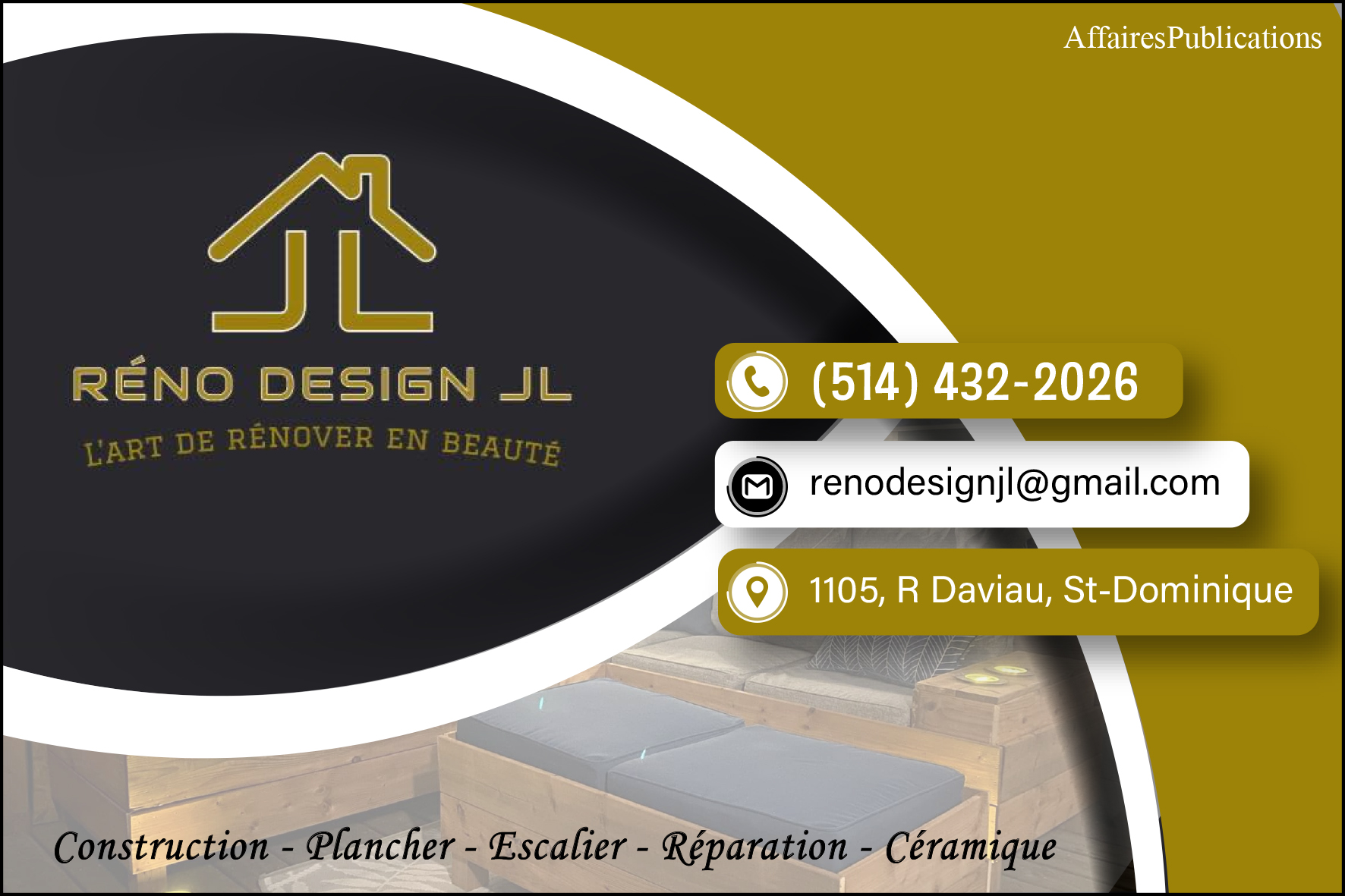 RÉNO DESIGN JL  9428-0211 QUÉBEC INC