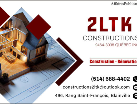 CONSTRUCTIONS 2LTK <br/> 9464-3038 QUÉBEC INC
