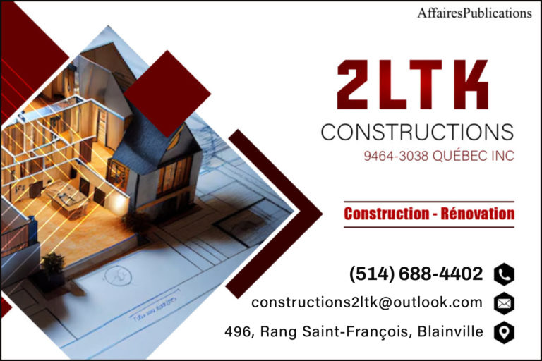 CONSTRUCTIONS 2LTK <br/> 9464-3038 QUÉBEC INC
