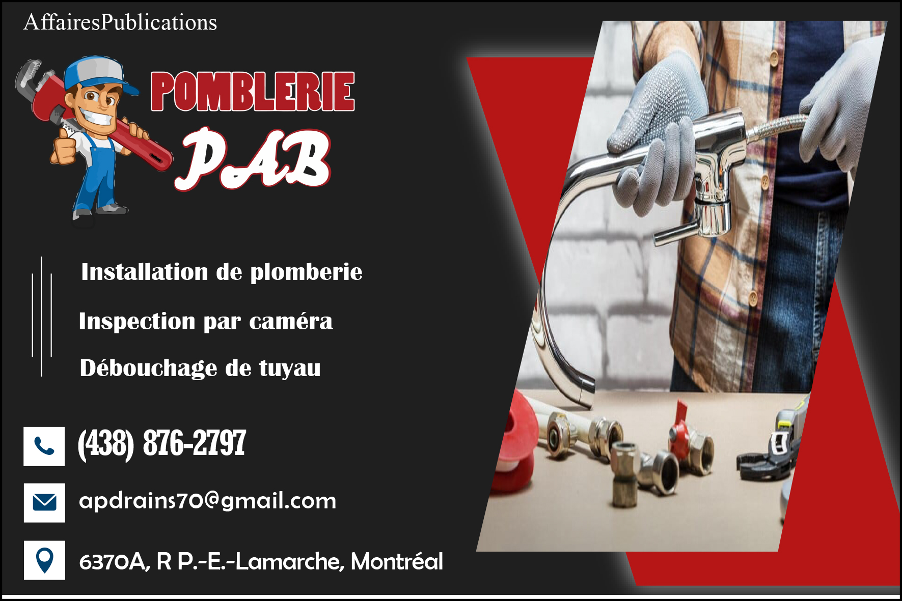 PLOMBERIE CONSTRUCTION PAB INC