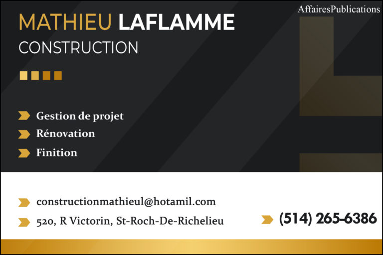 CONSTRUCTION MATHIEU LAFLAMME INC