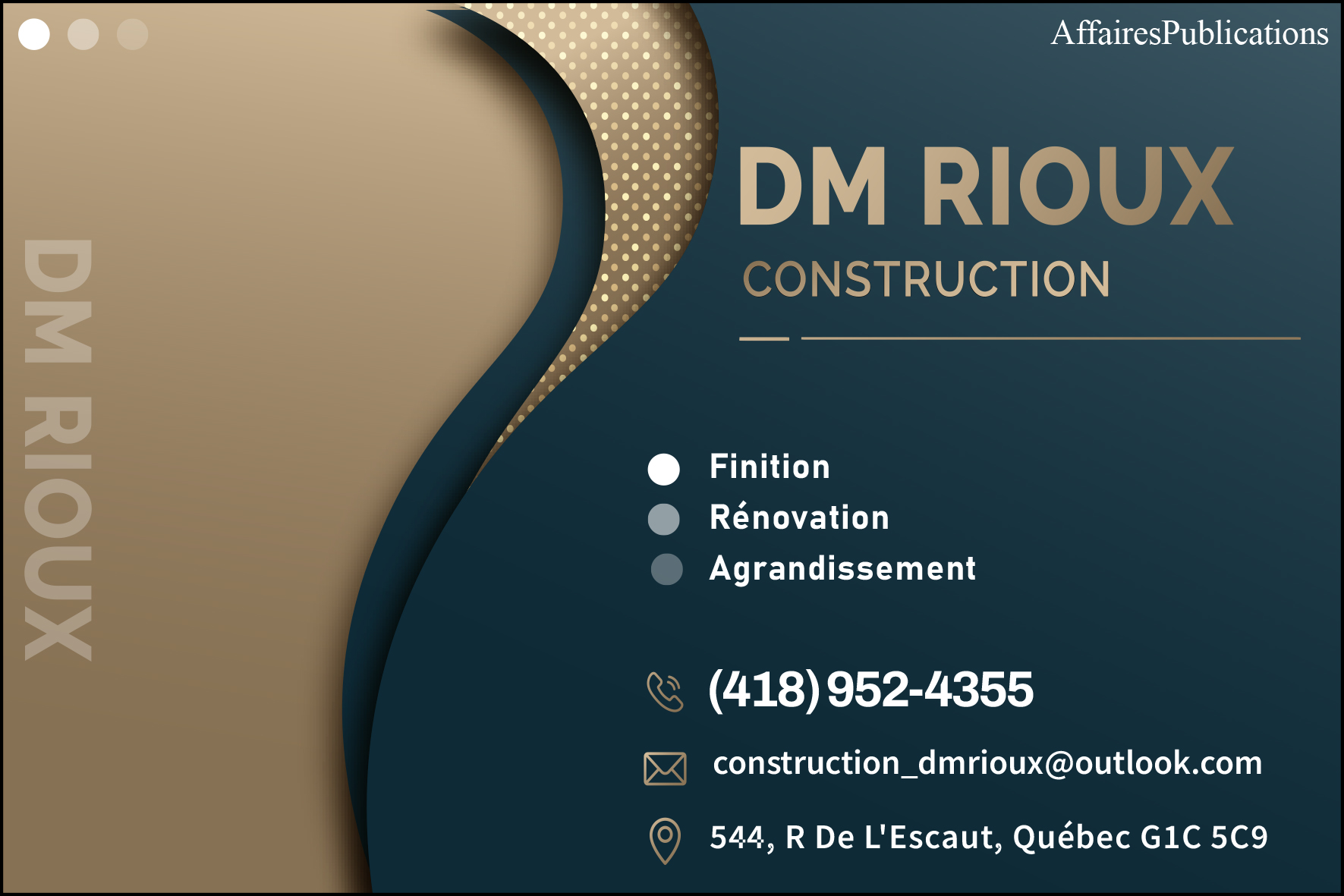 CONSTRUCTION DM RIOUX INC
