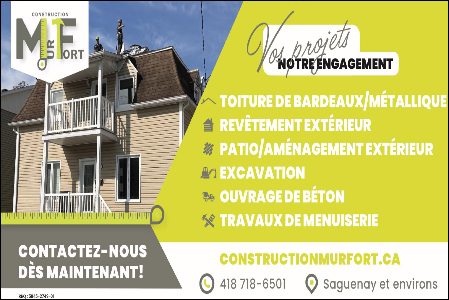 CONSTRUCTION MURFORT INC