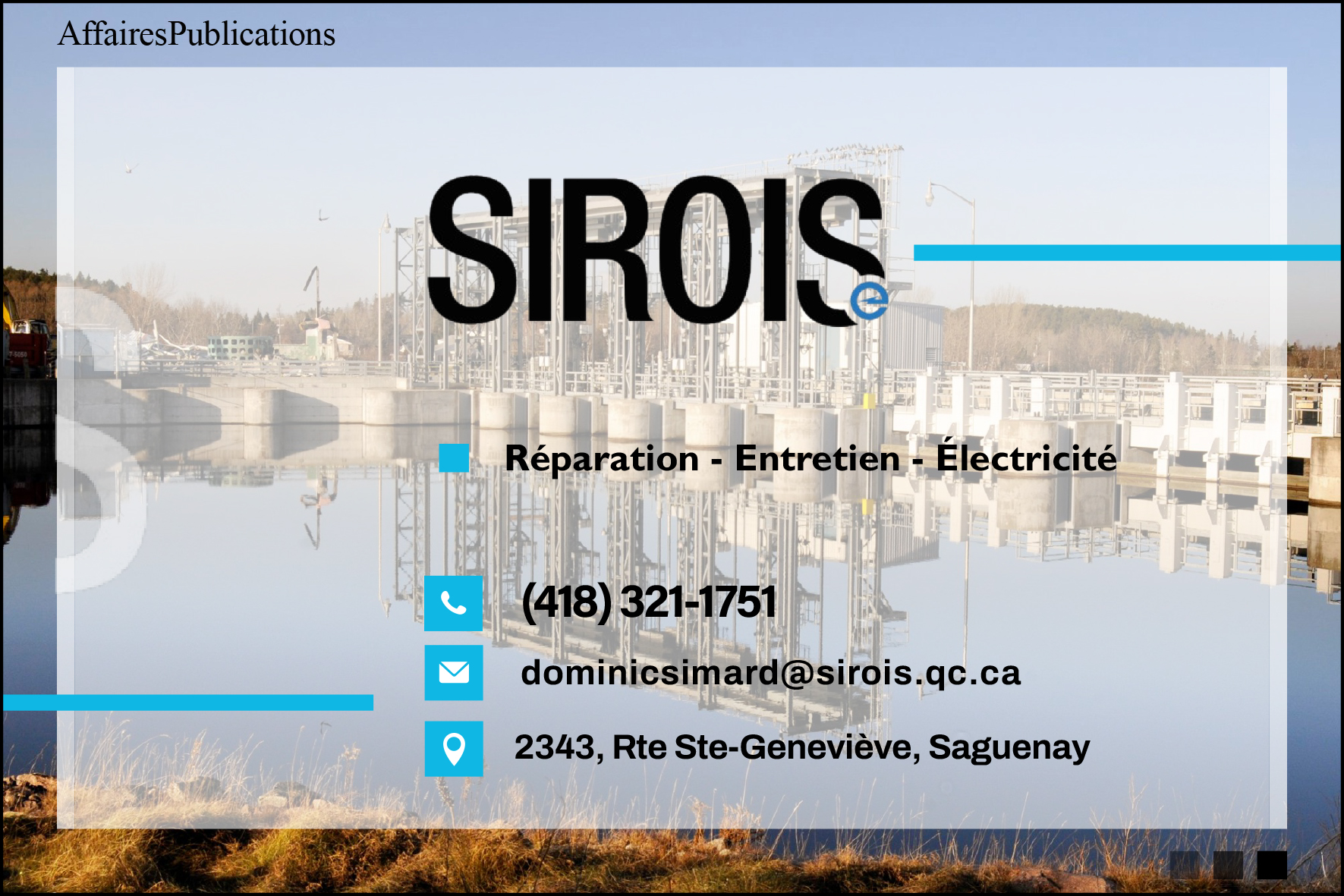 ENTREPRISE D&rsquo;ÉLECTRICITÉ SIROIS