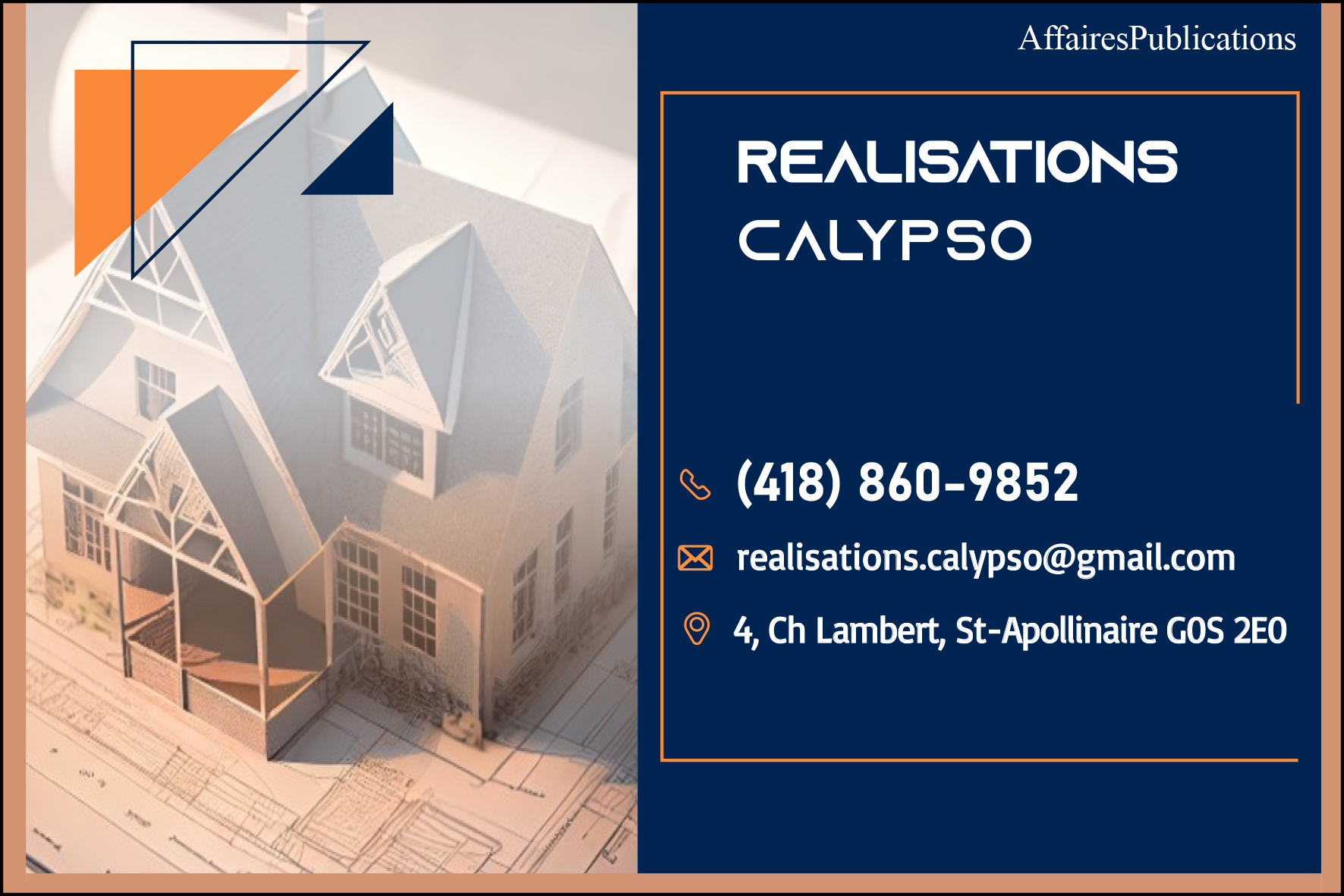 RÉALISATIONS CALYPSO INC