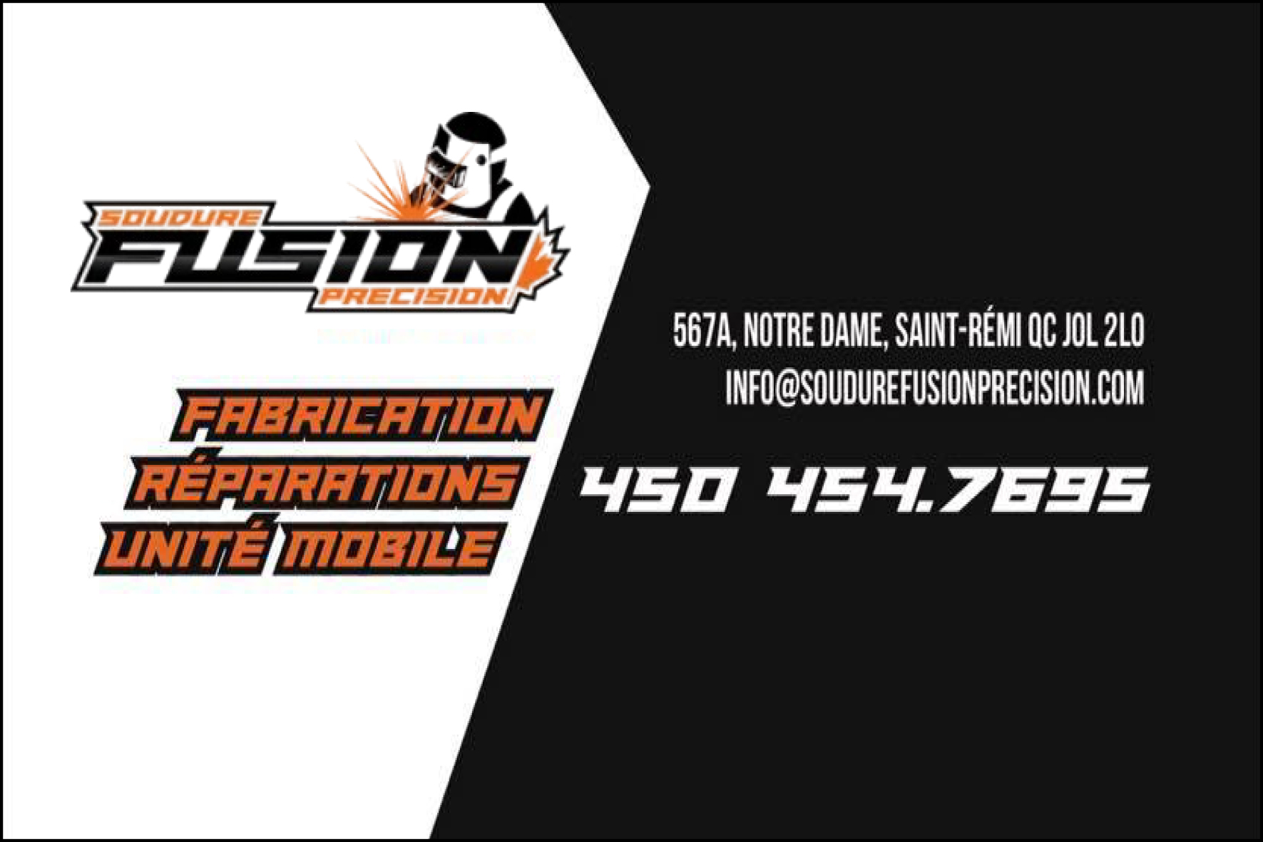 SOUDURE FUSION PRÉCISION  9338-1069 QUÉBEC INC