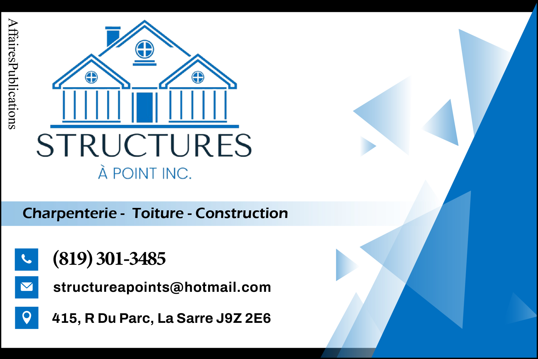 STRUCTURES À POINT INC