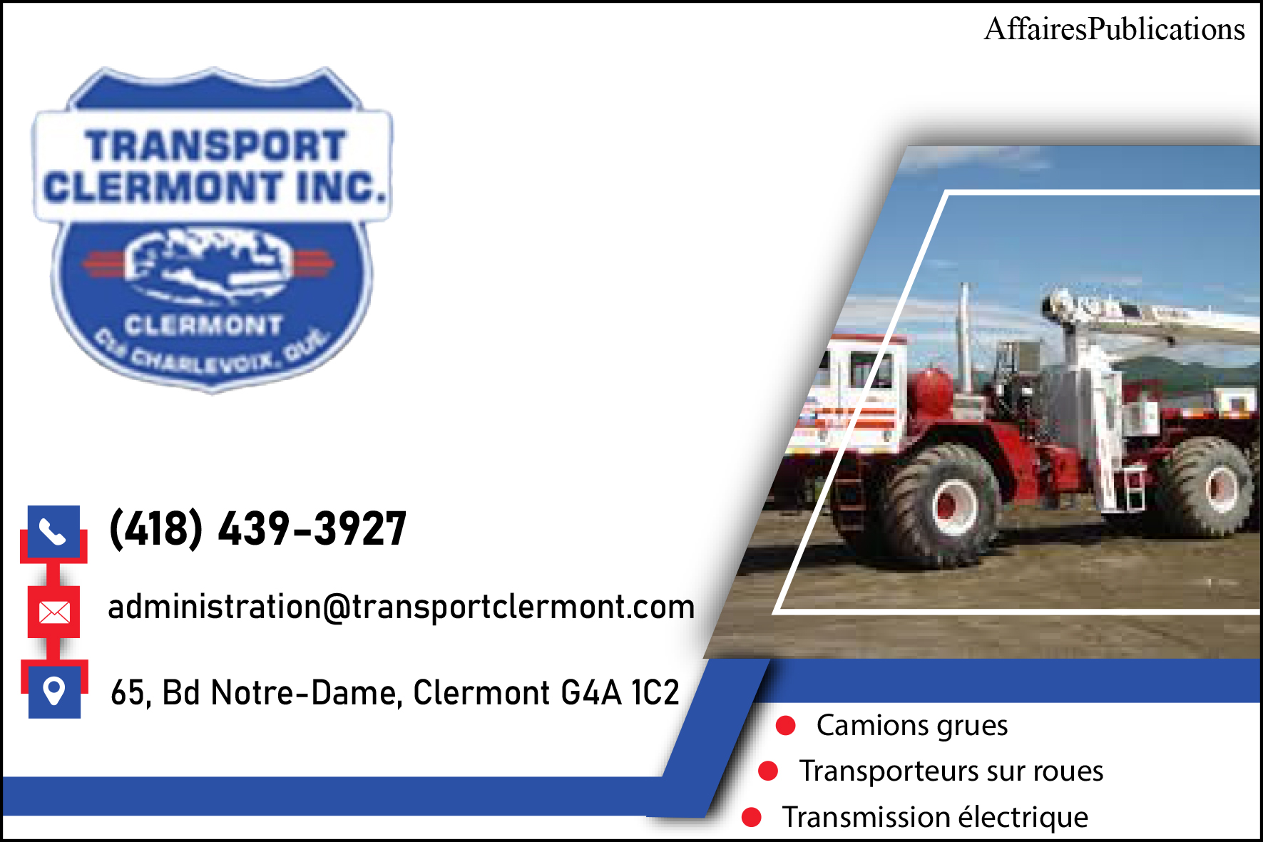 TRANSPORT CLERMONT INC