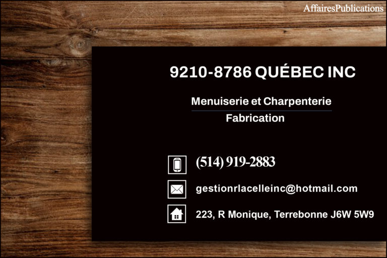 9210-8786 QUÉBEC INC
