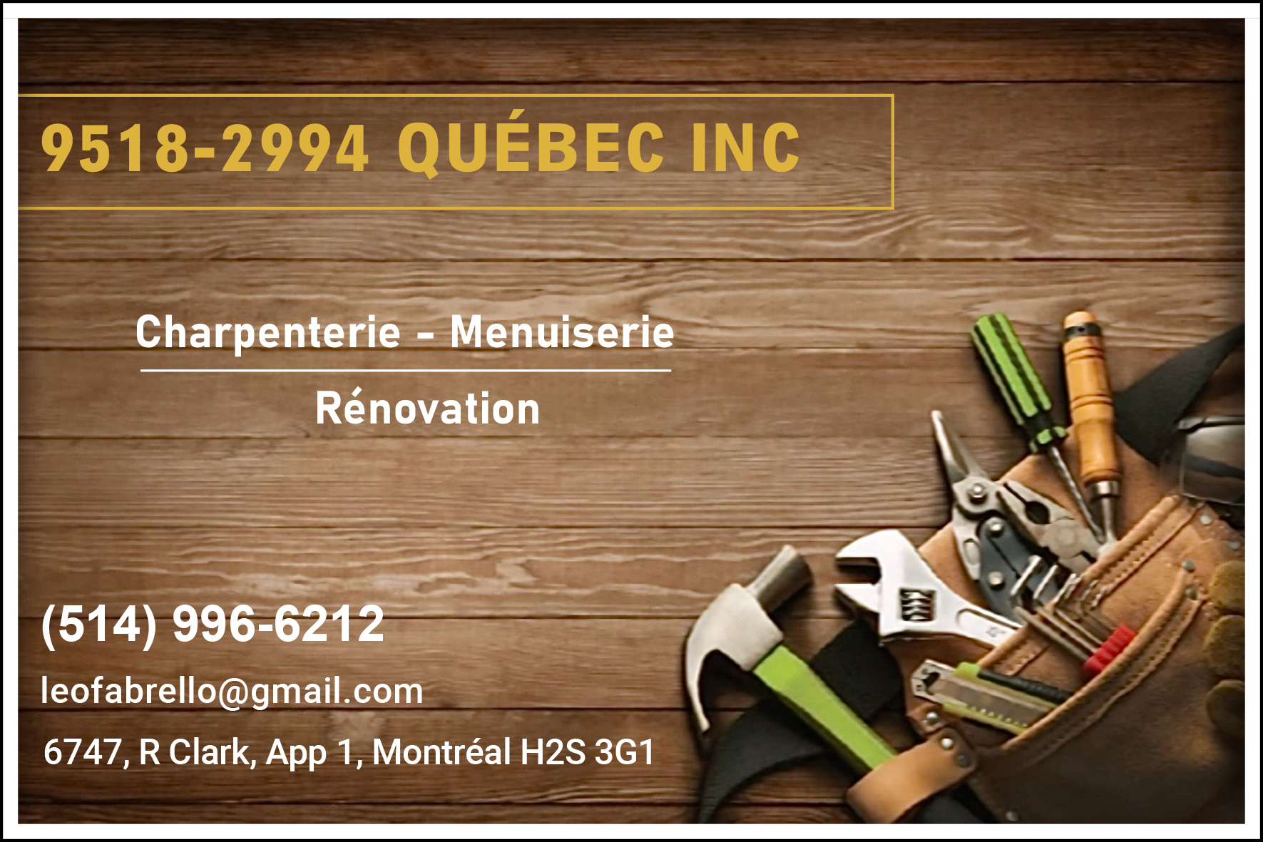 9518-2994 QUÉBEC INC