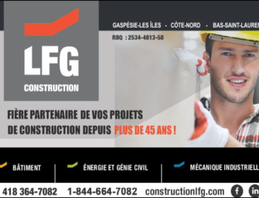 CONSTRUCTION L.F.G INC