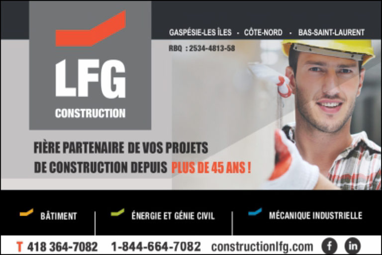 CONSTRUCTION L.F.G INC