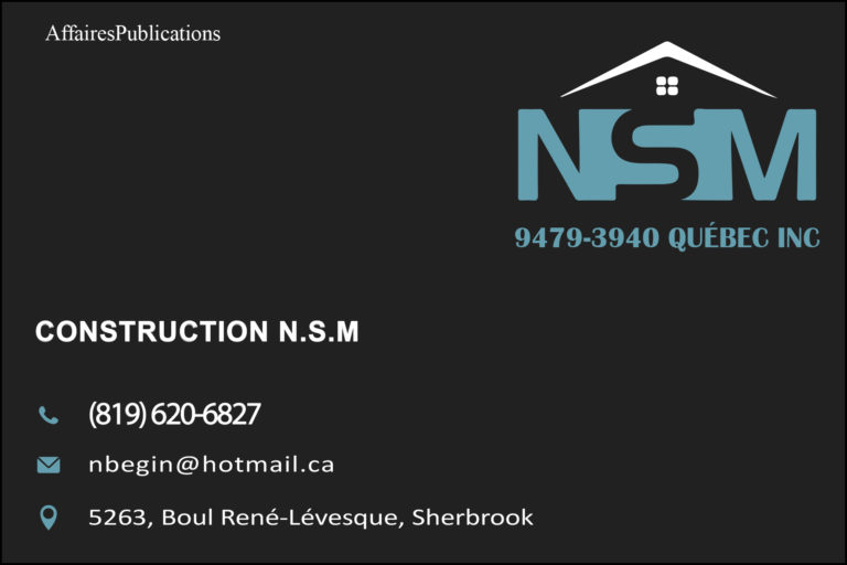 CONSTRUCTION N.S.M <br/> 9479-3940 QUÉBEC INC