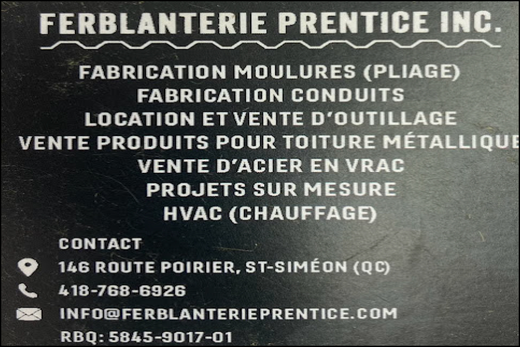 FERBLANTERIE PRENTICE INC