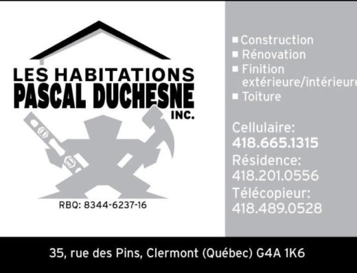 HABITATIONS PASCAL DUCHESN