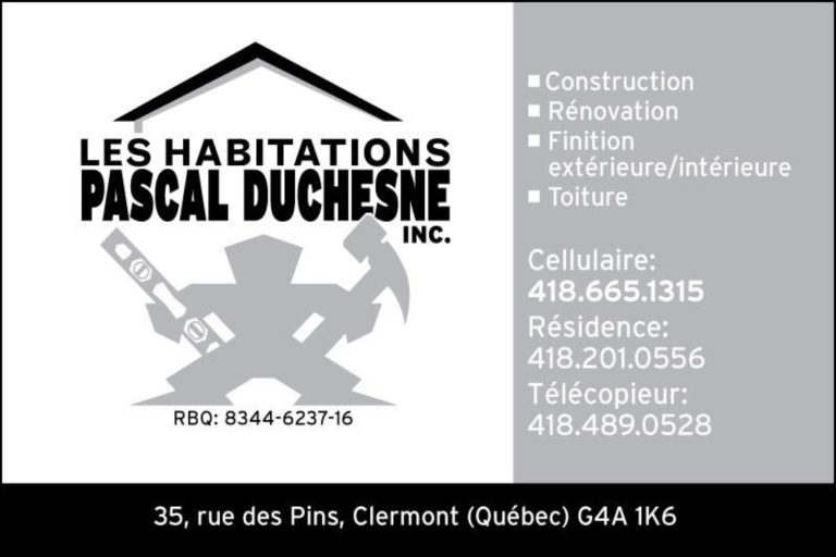 HABITATIONS PASCAL DUCHESN