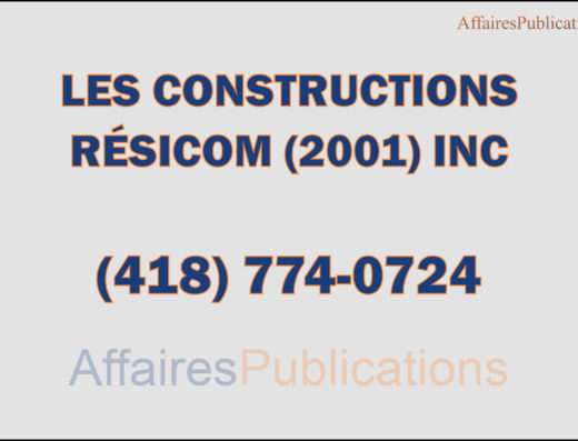 LES CONSTRUCTIONS RÉSICOM (2001) INC