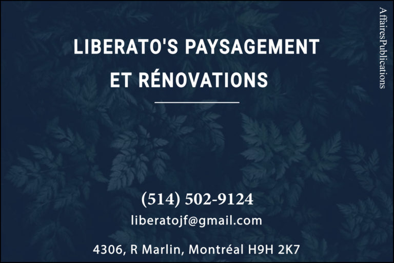 LIBERATO&rsquo;S PAYSAGEMENT ET RÉNOVATIONS INC