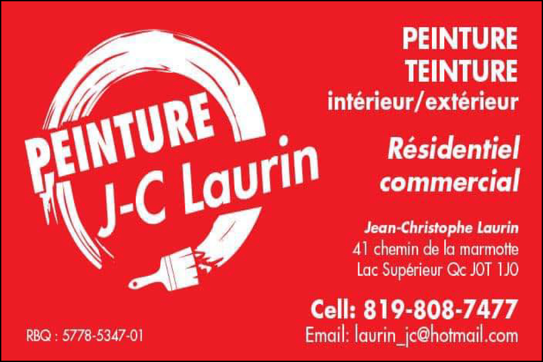 PEINTURE J.C. LAURIN INC