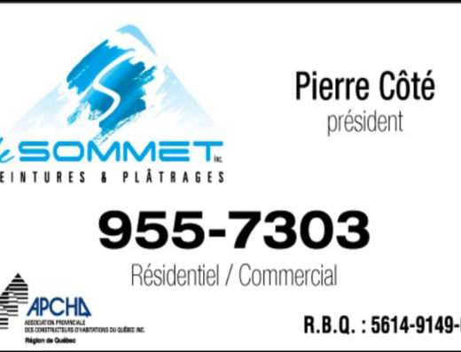 PEINTURES & PLÂTRAGES SOMMET
