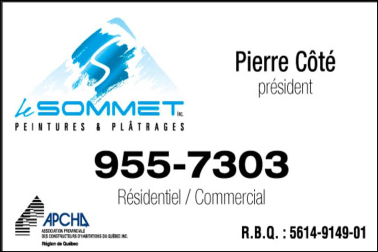 PEINTURES & PLÂTRAGES SOMMET