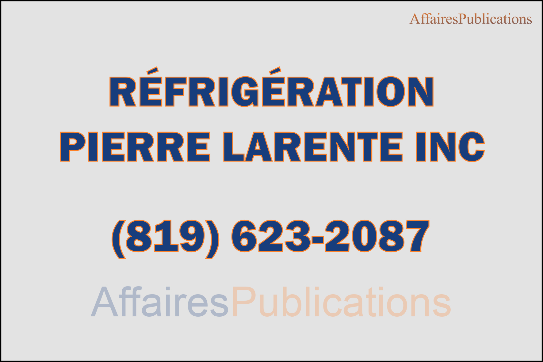 RÉFRIGÉRATION PIERRE LARENTE