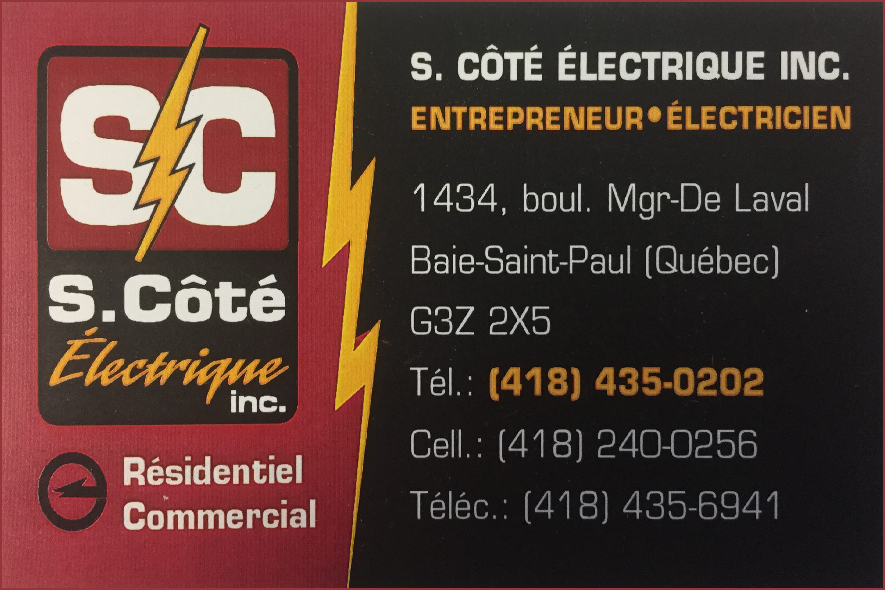 S. CÔTÉ ÉLECTRIQUE INC
