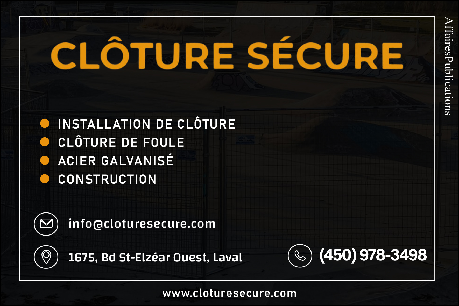 CLÔTURE SÉCURE