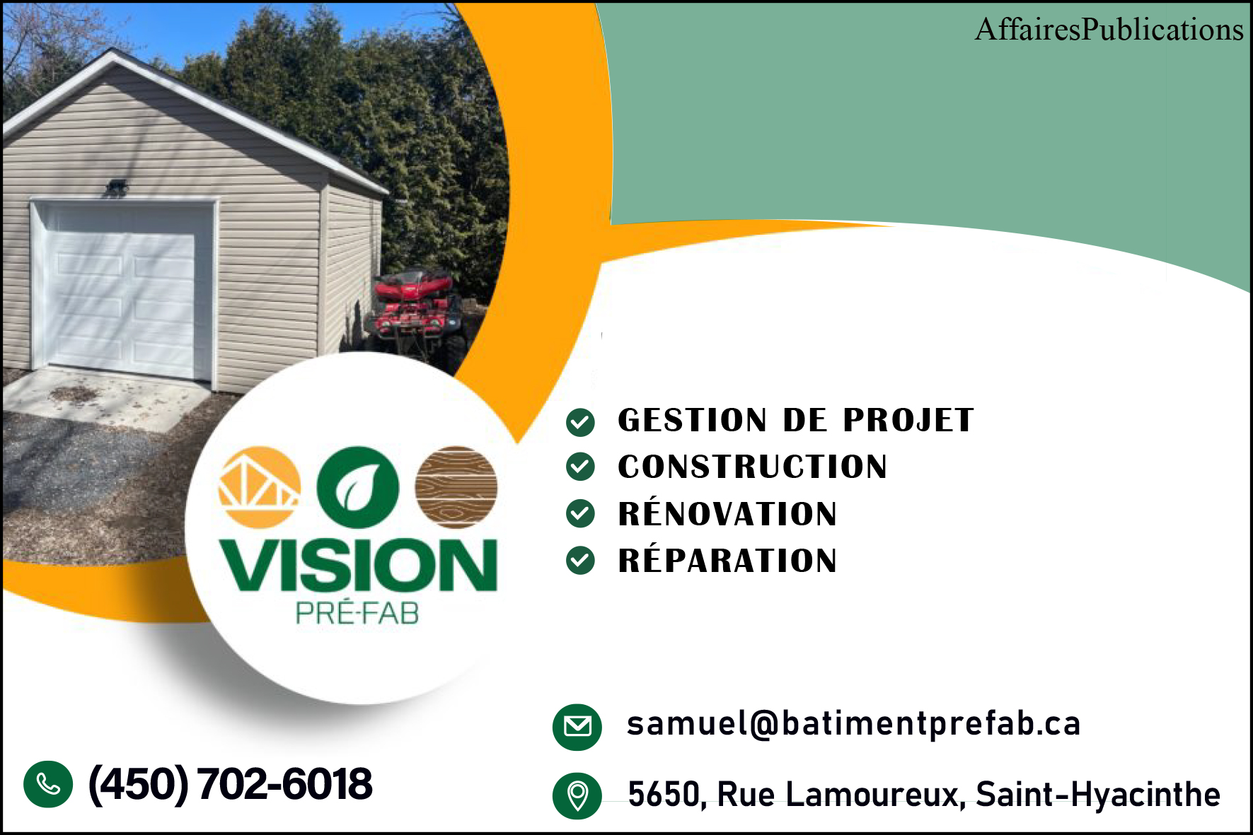 VISION PRÉ-FAB INC