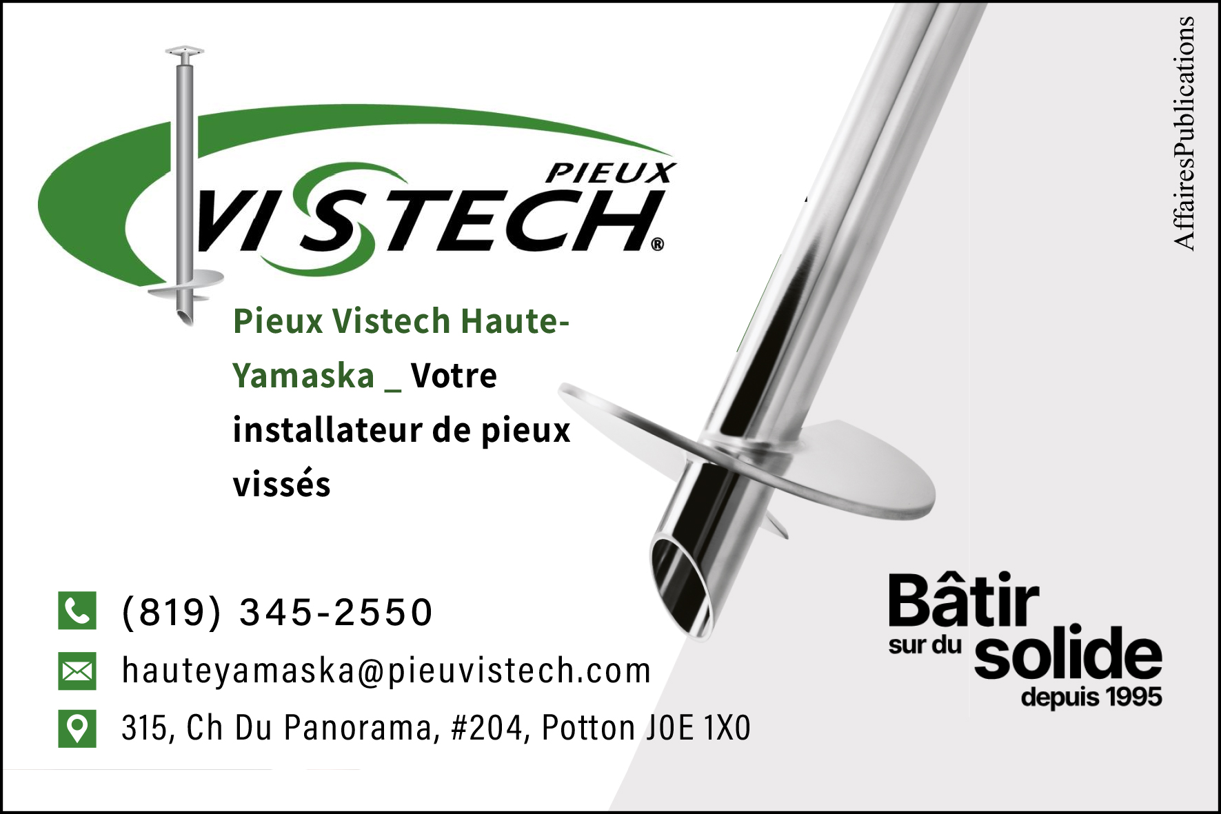 VISTECH HAUTE-YAMASKA  9511-2769 QUÉBEC INC
