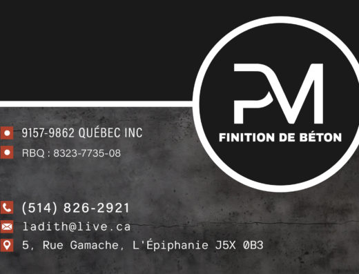 FINITION DE BÉTON PM 9157-9862 QUÉBEC INC