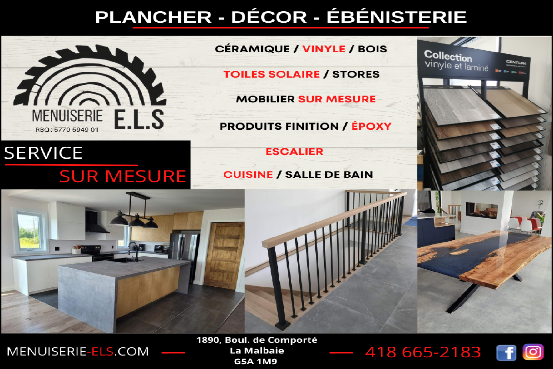 MENUISERIE ELS INC