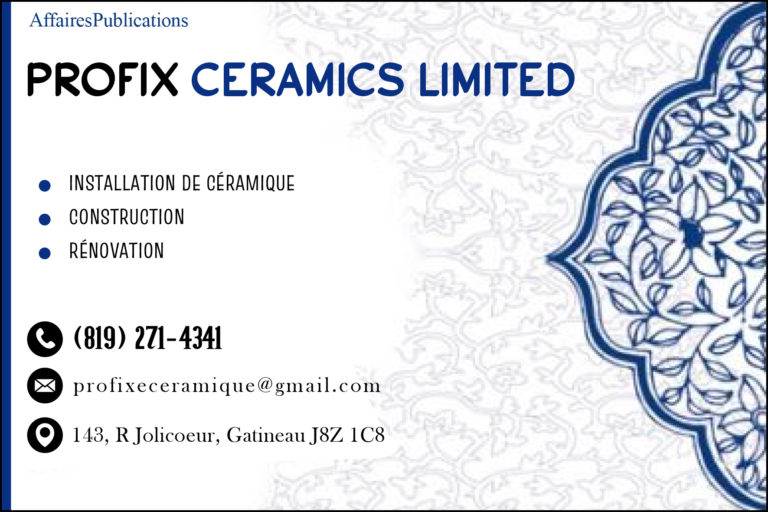 PROFIX CERAMICS LIMITED <br/> 11520024 CANADA INC