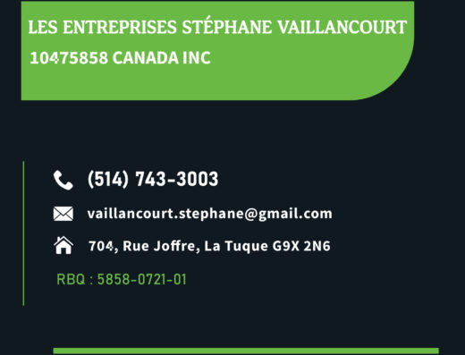 LES ENTREPRISES STÉPHANE VAILLANCOURT 10475858 CANADA
