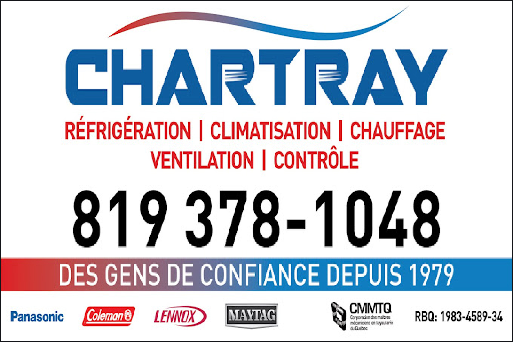 CHARTRAY RÉFRIGÉRATION COMMERCIALE INC