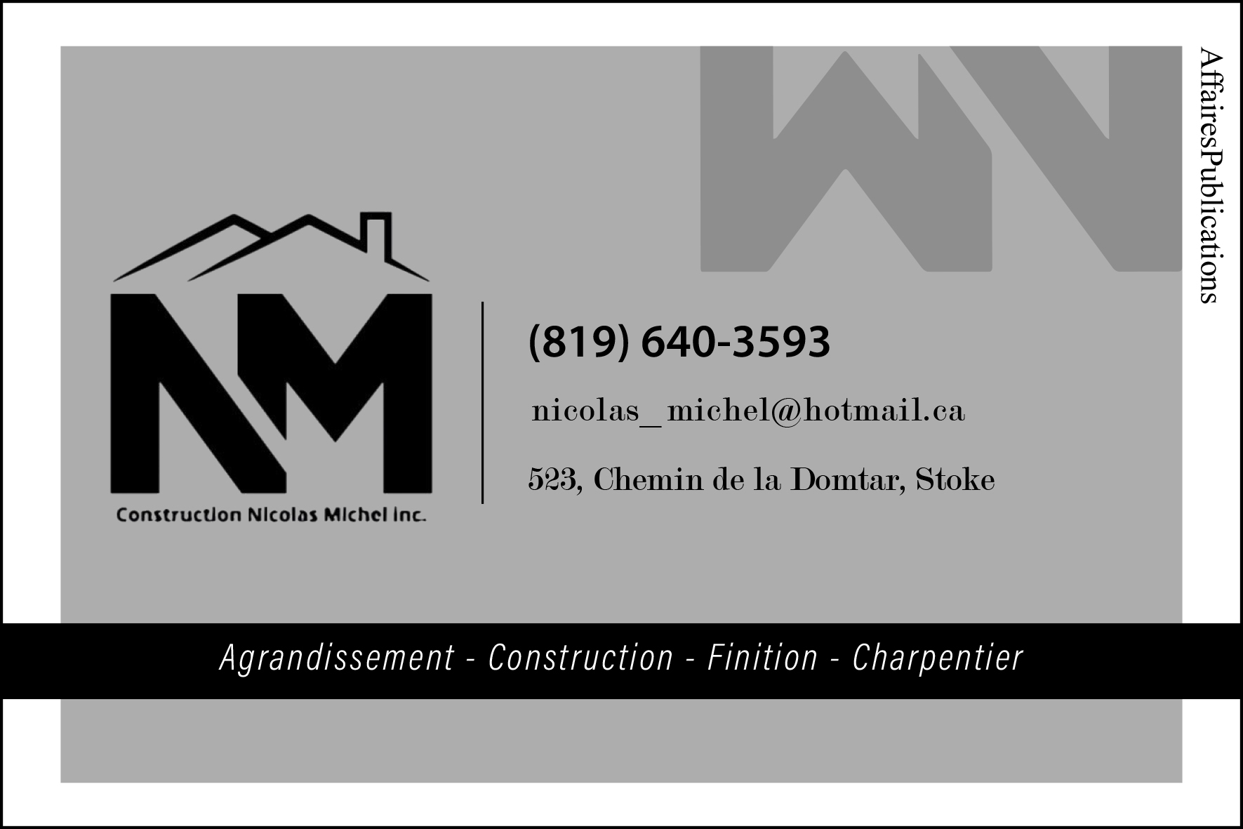 CONSTRUCTION NICOLAS MICHEL